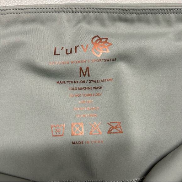 L'urv Leggings 7/8 Pants Gray Workout Fitness Womens Size Medium NWT - Picture 4 of 7